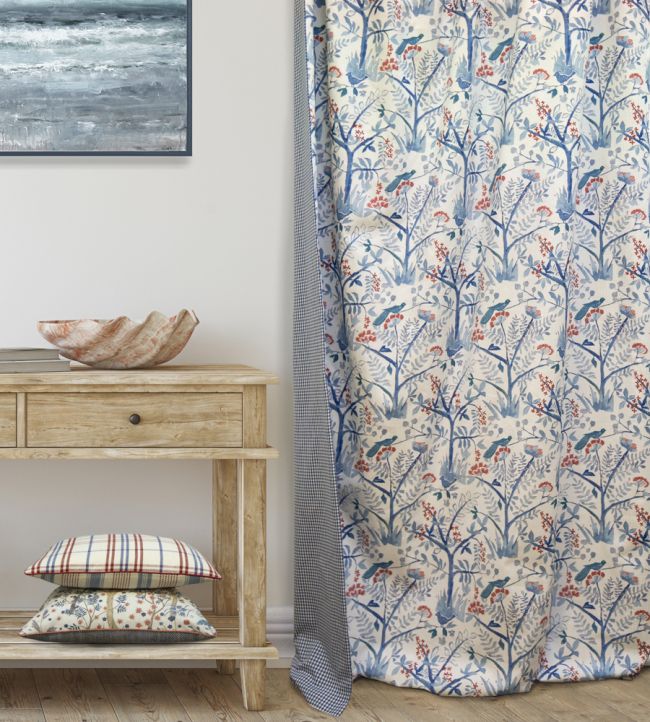 pp50502.1.0 - Lulworth Fabric - Blue/ Red - Baker Lifestyle