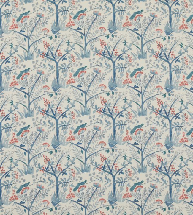 pp50502.1.0 - Lulworth Fabric - Blue/ Red - Baker Lifestyle