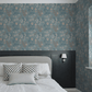 Prairie Rose Wallpaper - Blue - Boråstapeter - 7232 - Premier Wallcovering