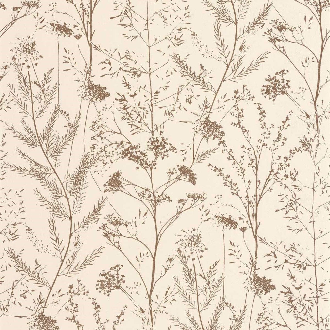 Prairie Sentier Des Dunes Wallpaper - Terre De Sienne - Casadeco - 200952844 - Premier Wallcovering