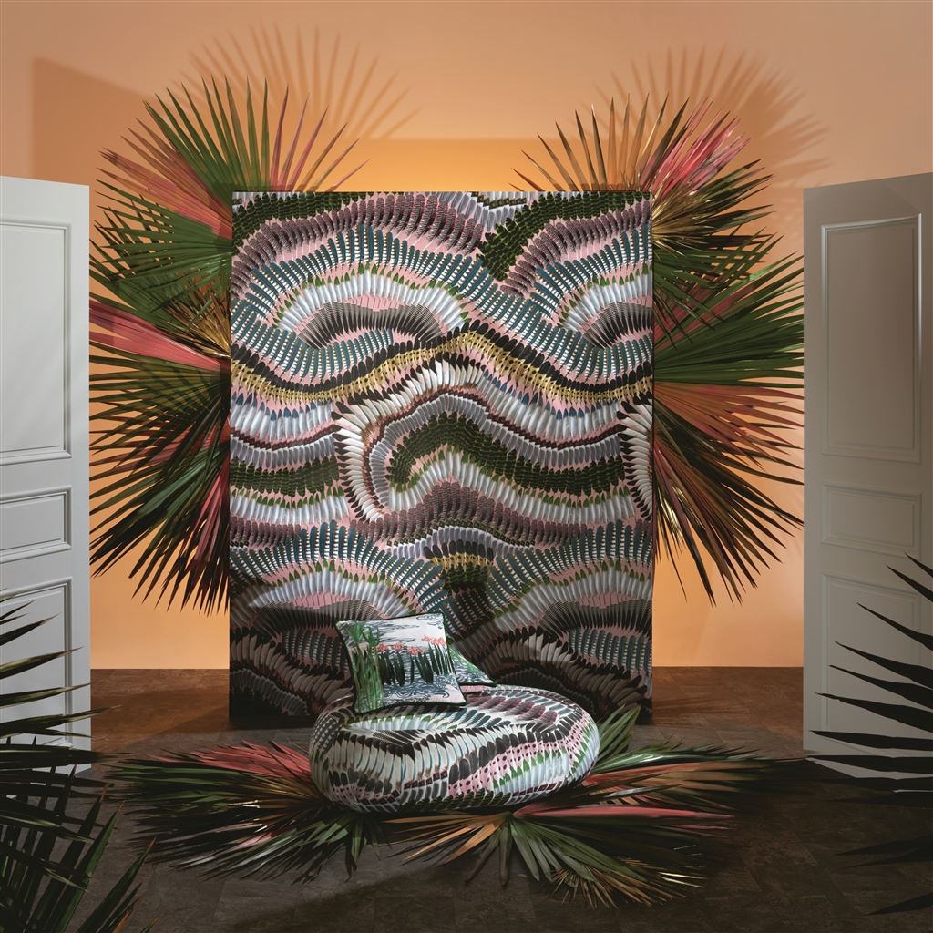 Prête Moi Ta Plume! Wallpaper - Bourgeon - Christian Lacroix - PCL7033/02 - Premier Wallcovering