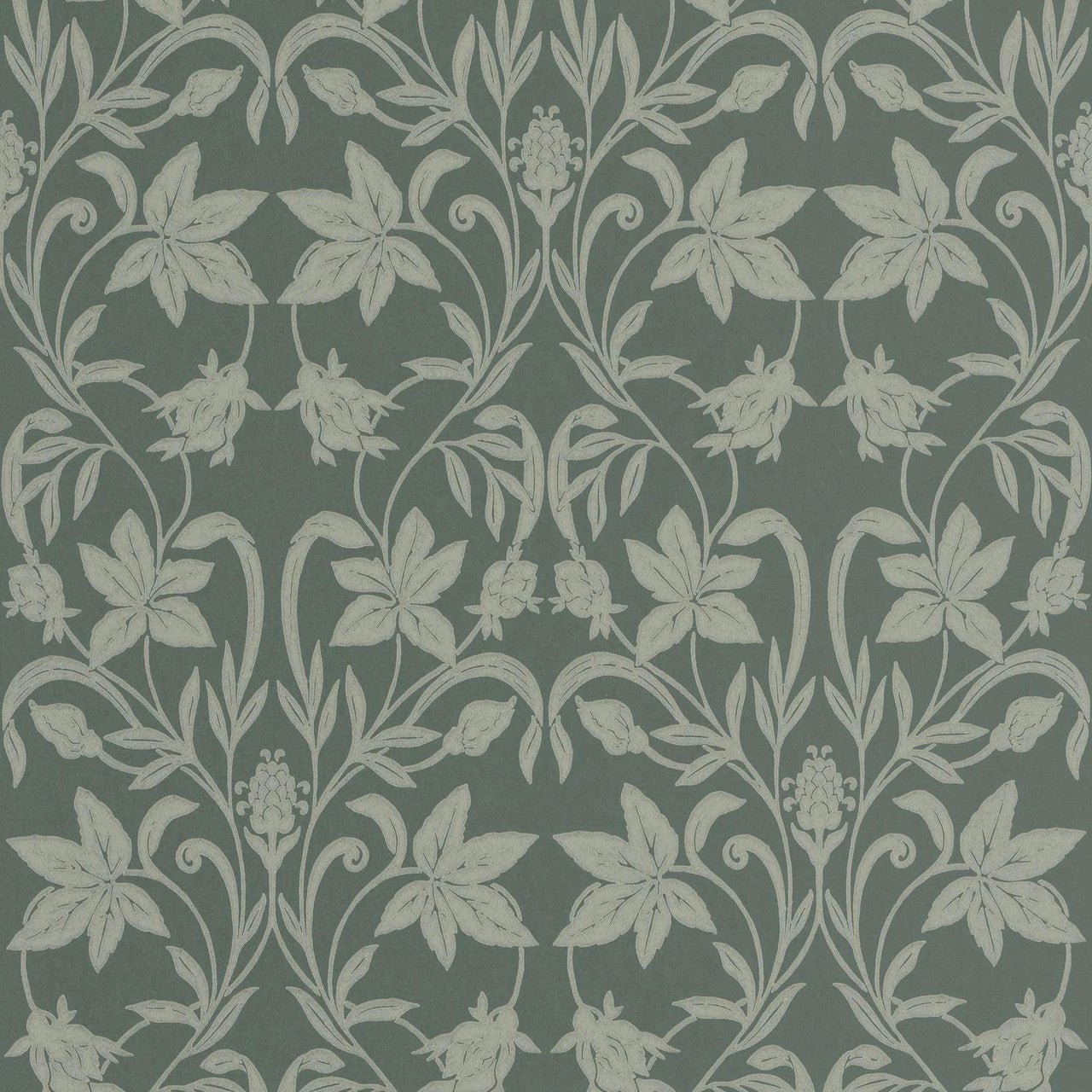 Primrose Heritage Wallpaper - Vert Sauge - Casadeco - 201237608 - Premier Wallcovering