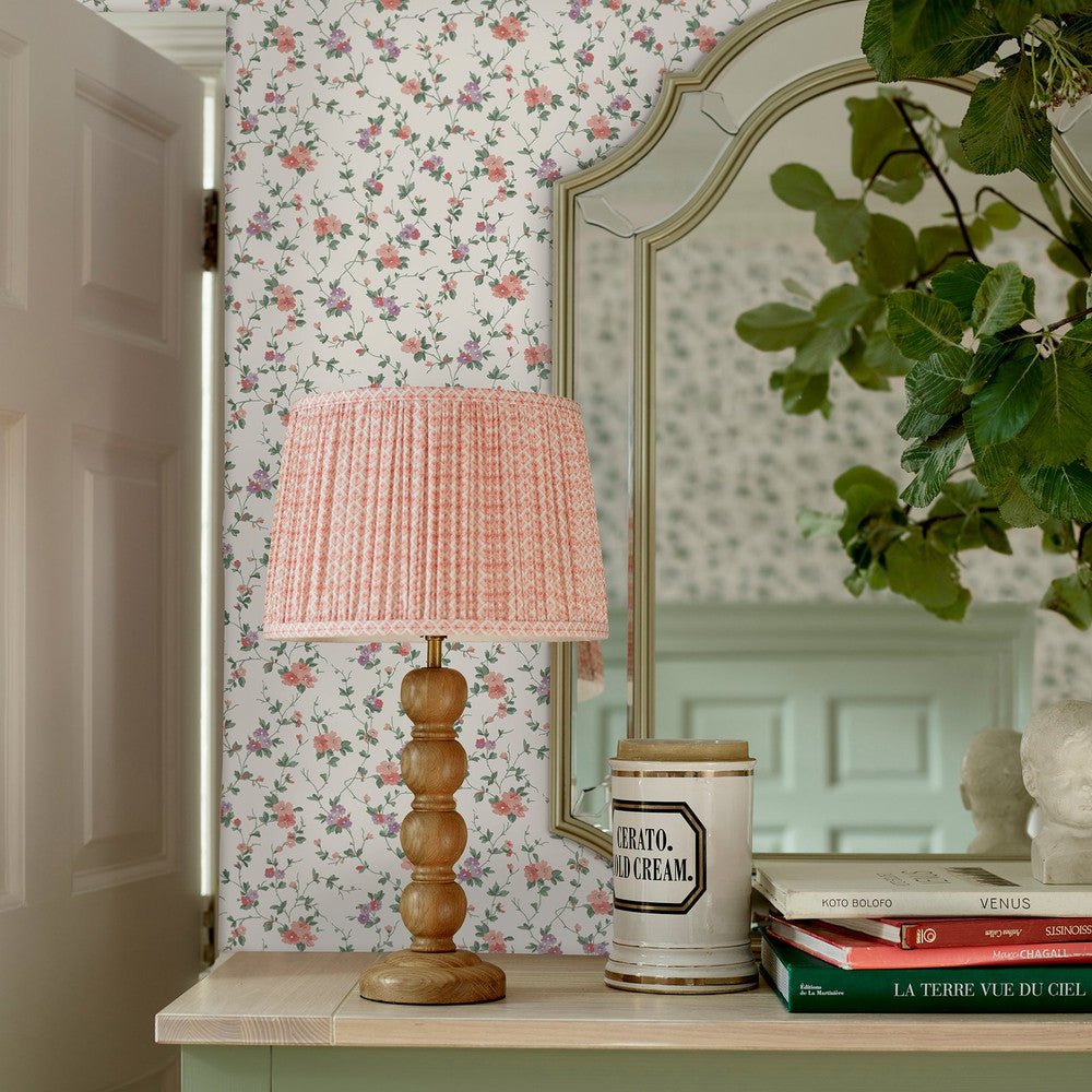 Priory Wallpaper - Coral Pink - Laura Ashley - 122765 - Premier Wallcovering