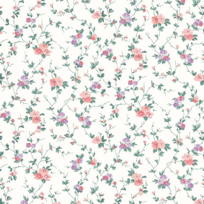 Priory Wallpaper - Coral Pink - Laura Ashley - 122765 - Premier Wallcovering