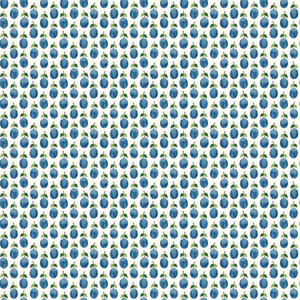 Prunus Wallpaper - Navy - Boråstapeter - 1974 - Premier Wallcovering