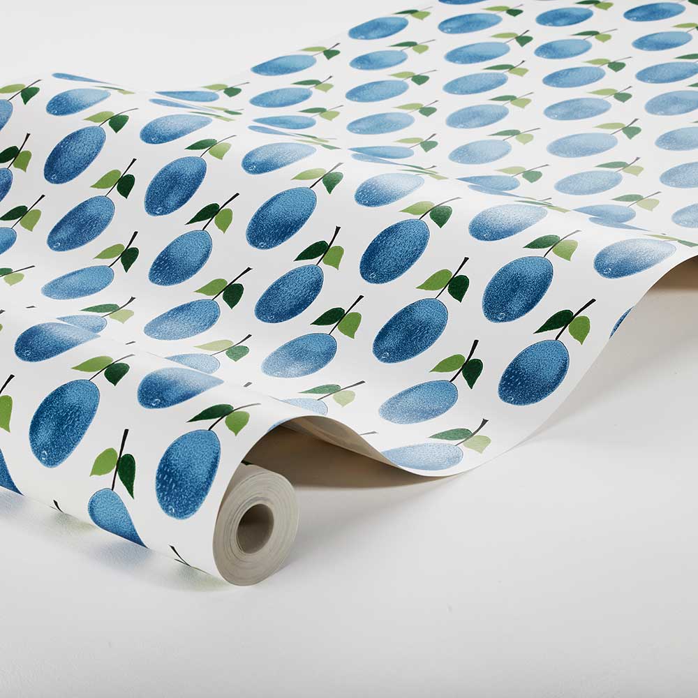 Prunus Wallpaper - Navy - Boråstapeter - 1974 - Premier Wallcovering