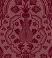 Pugin Palace Flock Wallpaper - Claret - 116/9034 - Cole & Son - Premier Wallcovering