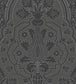 Pugin Palace Flock Wallpaper - Charcoal - 116/9035 - Cole & Son - Premier Wallcovering