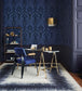 Pugin Palace Flock Wallpaper - Dark Hyacinth - 116/9033 - Cole & Son - Premier Wallcovering