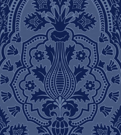 Pugin Palace Flock Wallpaper - Dark Hyacinth - 116/9033 - Cole & Son - Premier Wallcovering