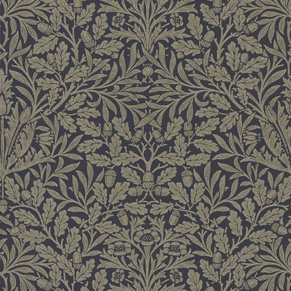 Pure Acorn Wallpaper - Charcoal/Gilver - 216033 - Morris & Co - Premier Wallcovering