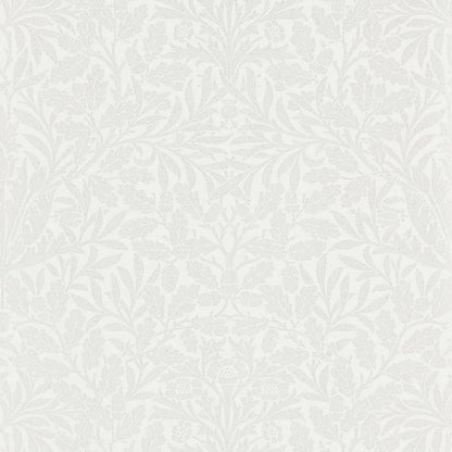 Pure Acorn Wallpaper - Chalk/Silver - Morris & Co - 216043 - Morris Wallpaper