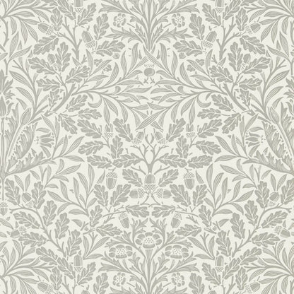 Pure Acorn Wallpaper - Ecru/Pewter - Morris & Co - 216042 - Morris Wallpaper