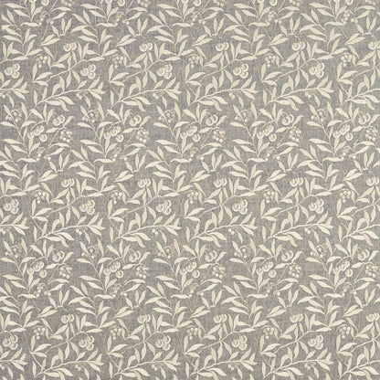 Pure Arbutus Embroidery Fabric - Inky Grey - Morris & Co - 236618 - Premier Wallcovering