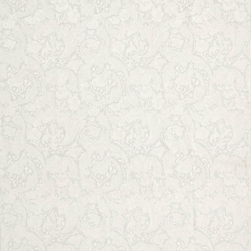Pure Bachelors Button Embroidery Fabric - Grey Blue - Morris & Co - 236615 - Premier Wallcovering