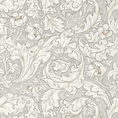 Pure Bachelors Button Wallpaper - Stone/Linen - 216050 - Morris & Co - Premier Wallcovering