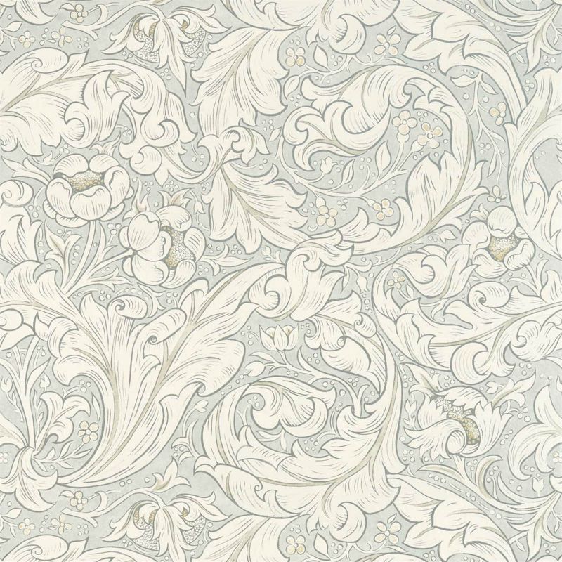 Pure Bachelors Button Wallpaper - Grey Blue - 216554 - Morris & Co - Premier Wallcovering