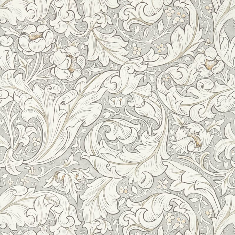 Pure Bachelors Button Wallpaper - Stone/Linen - Morris & Co - 216050 - Morris Wallpaper