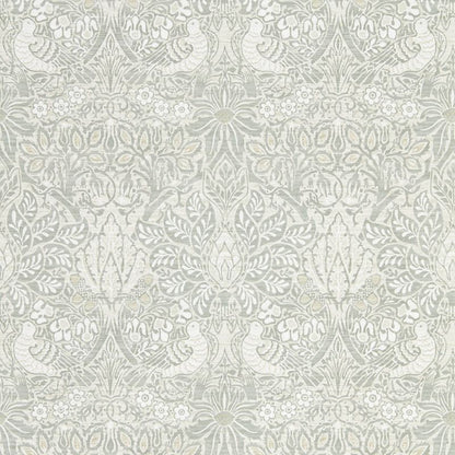 Pure Dove & Rose Wallpaper - Grey Blue - Morris & Co - 216522 - Morris Wallpaper