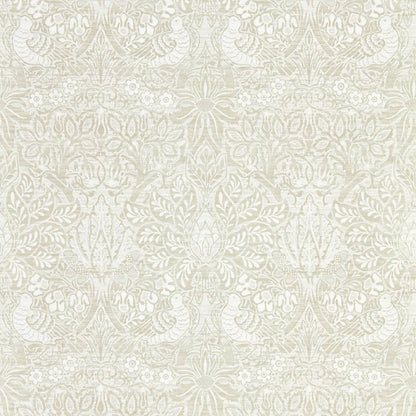 Pure Dove & Rose Wallpaper - White Clover - Morris & Co - 216521 - Morris Wallpaper