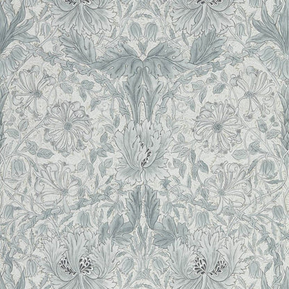 Pure Honeysuckle & Tulip Wallpaper - Cloud Grey - Morris & Co - 216524 - Morris Wallpaper