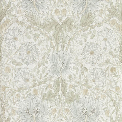 Pure Honeysuckle & Tulip Wallpaper - Linen - Morris & Co - 216526 - Morris Wallpaper