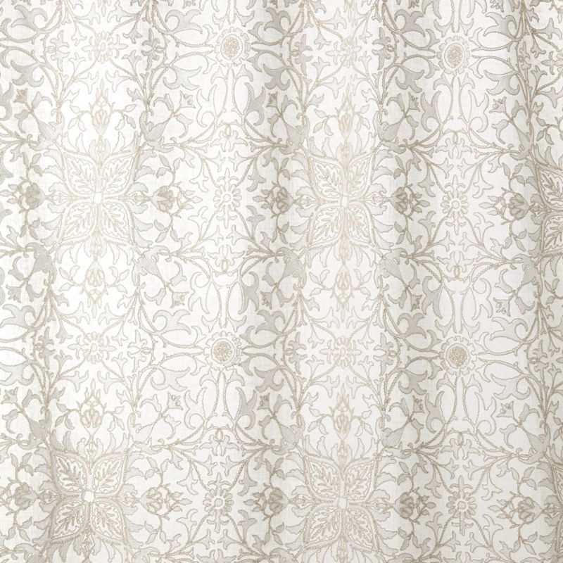 Pure Net Ceiling Embroidery Fabric - Paper White - Morris & Co - 236077 - Premier Wallcovering