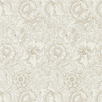 Pure Poppy Wallpaper - Cream/Gold - Morris & Co - 216035 - Morris Wallpaper