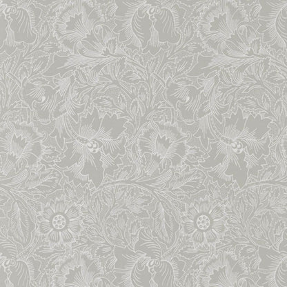 Pure Poppy Wallpaper - Dove/Chalk - Morris & Co - 216032 - Morris Wallpaper
