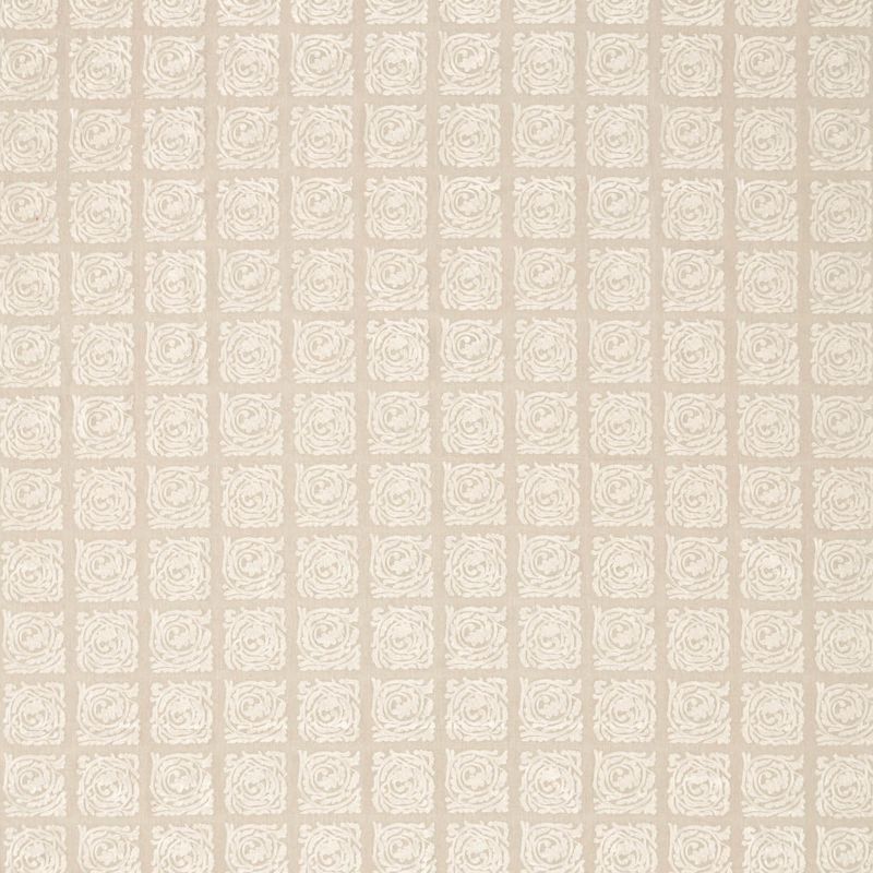 Pure Scroll Embroidery Fabric - Flax - Morris & Co - 236613 - Premier Wallcovering