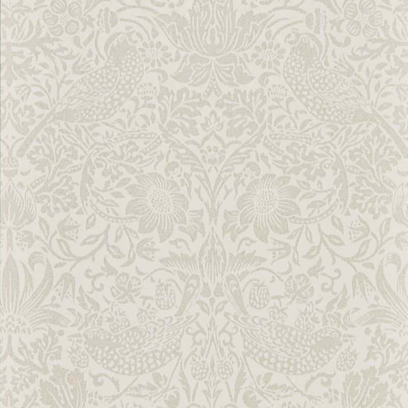 Pure Strawberry Thief Wallpaper - Ecru/Cream - 216020 - Morris & Co - Premier Wallcovering