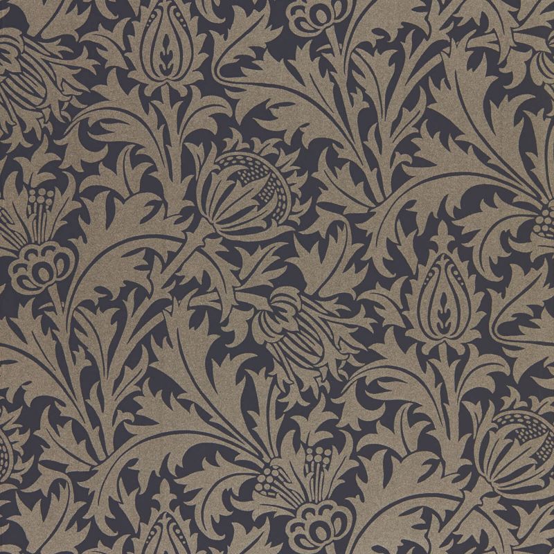 Pure Thistle Wallpaper - Black Ink - 216549 - Morris & Co - Premier Wallcovering