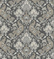Pushkin Wallpaper - Stone & Taupe on Soot - 108/8043 - Cole & Son - Premier Wallcovering