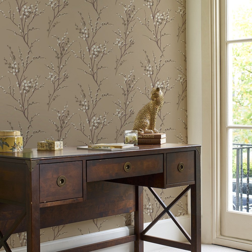 Pussy Willow Wallpaper - Natural - Laura Ashley - 113358 - Premier Wallcovering