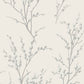 Pussy Willow Wallpaper - Off White/Steel - Laura Ashley - 113359 - Premier Wallcovering