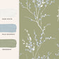 Pussy Willow Wallpaper - Moss Green - Laura Ashley - 121074 - Premier Wallcovering