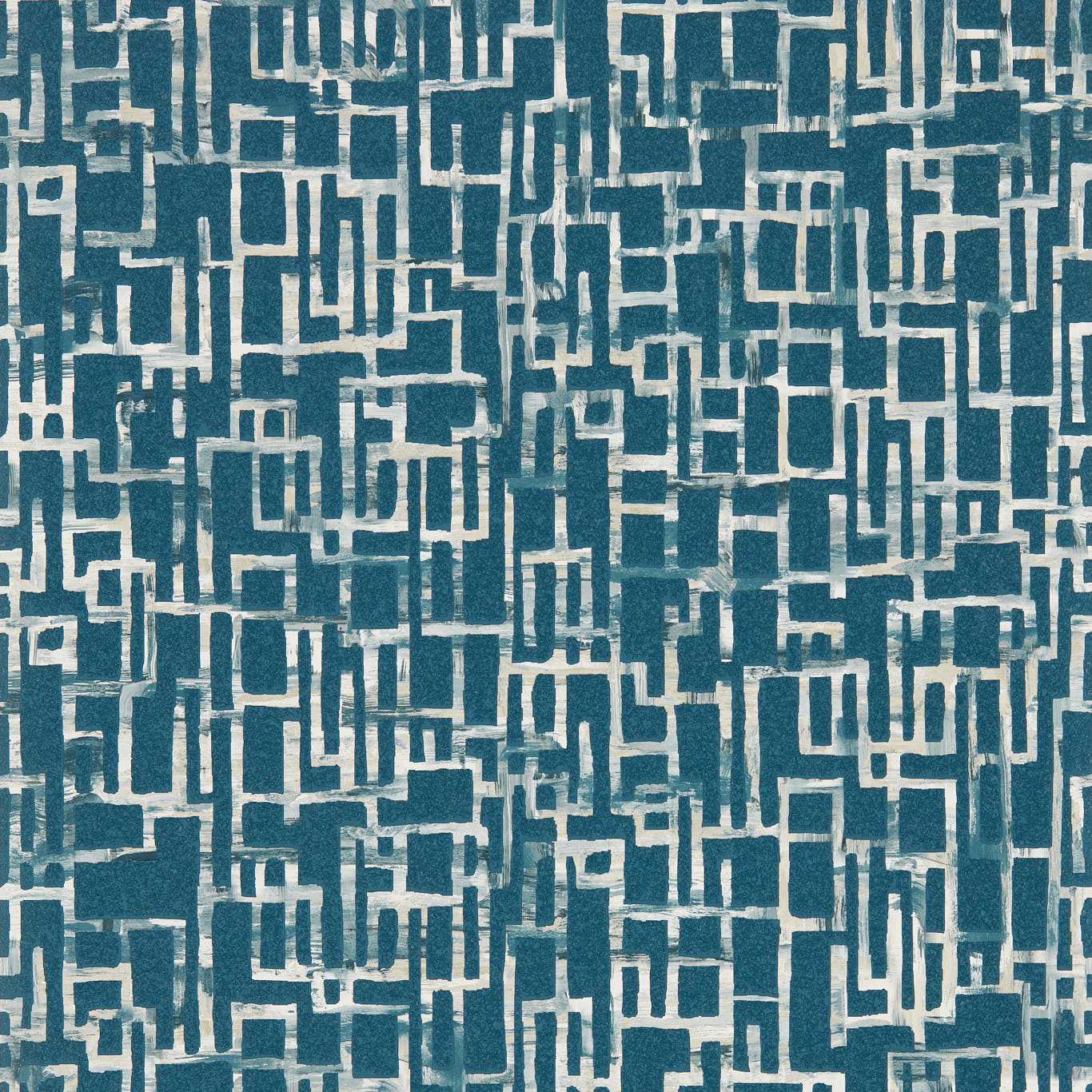 Quadrata Wallpaper - Midnight - Clarke & Clarke - W0184/02 - Premier Wallcovering