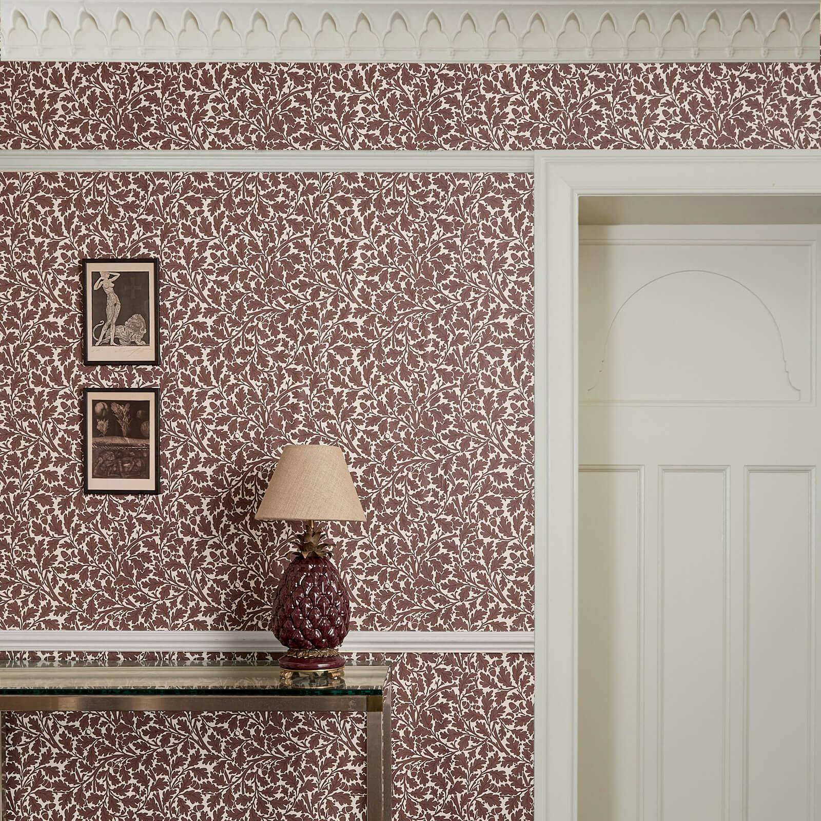 Quercus Wallpaper - Carnelian - House of Hackney - 1-WA-QUE-DI-CRN-XXX