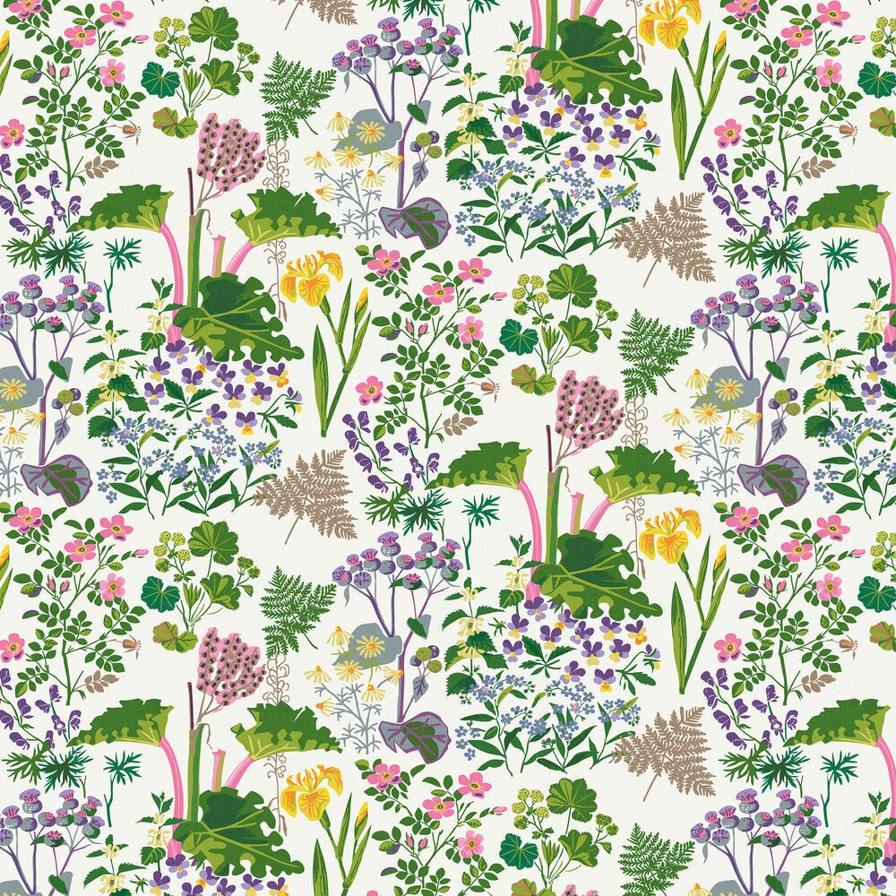 Rabarber Wallpaper - Cream - Boråstapeter - 1792 - Premier Wallcovering