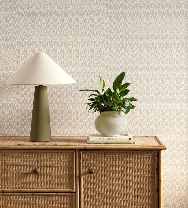 Raft Stripe Wallpaper - Mushroom - Scion - NSCW113244