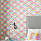 Rainbow Brights Wallpaper - Cherry/Blossom/Pineapple/Sky - Harlequin - HLTF112645