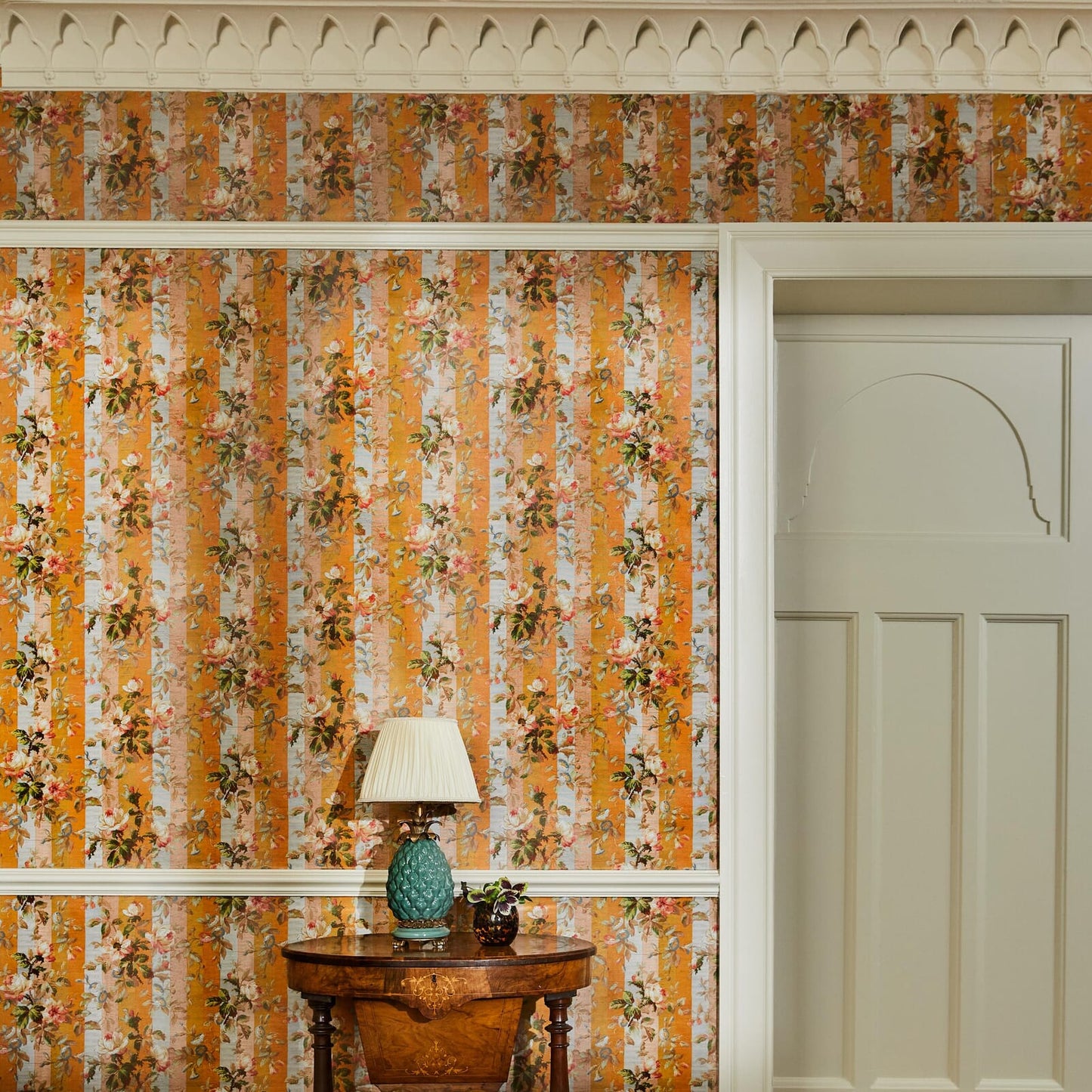 Rainbow Rose Stripe Wallpaper - Dusk - House of Hackney - 1-WA-RAI-DI-DUS-XXX