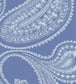 Rajapur Flock Wallpaper - Hyacinth Blue & White - 112/9032 - Cole & Son - Premier Wallcovering