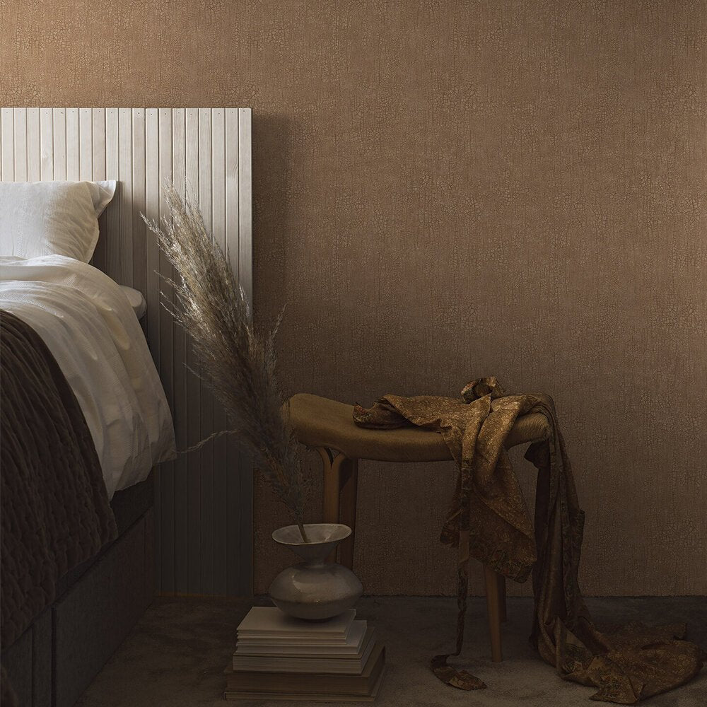 Raku Wallpaper - Earthy Brown - Boråstapeter - 3106 - Premier Wallcovering