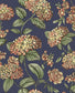 Ramo di Ortensia Wallpaper - Coral on Dark Blue - 123/8040 - Cole & Son - Premier Wallcovering