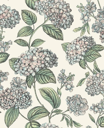Ramo di Ortensia Wallpaper - Pastel on Stone - 123/8039 - Cole & Son - Premier Wallcovering