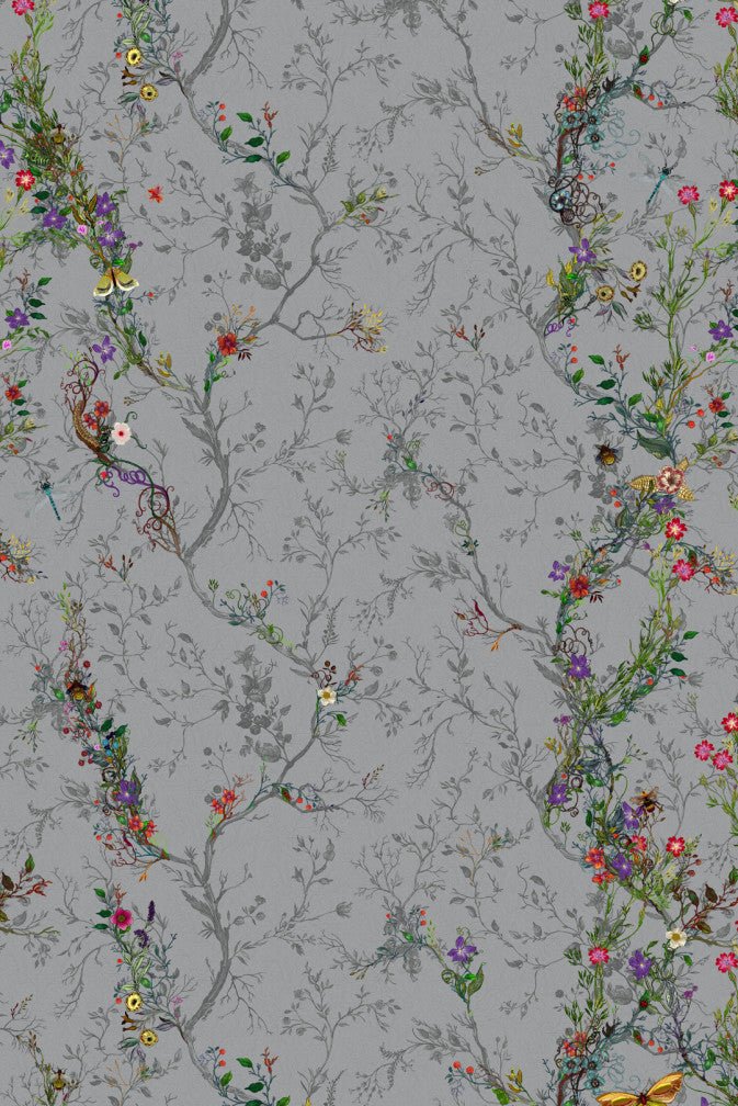Random Ruskin Wallpaper - Grey - Timorous Beasties - RUS/RRK/MICA/04 - Premier Wallcovering