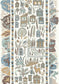 Ravi Ribbon Wallpaper - Aqua Vita - Lewis & Wood - Premier Wallcovering