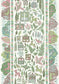 Ravi Ribbon Wallpaper - Pistachio Rose - Lewis & Wood - Premier Wallcovering