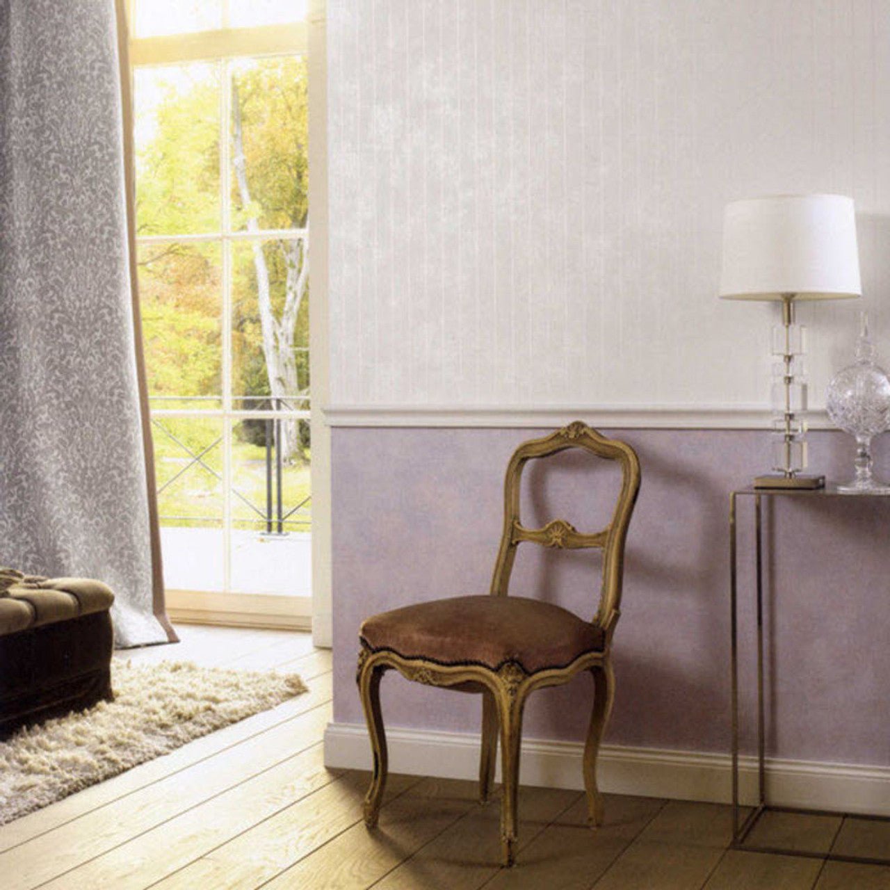 Rayure Prague Wallpaper - Blanc - Casadeco - 80810236 - Premier Wallcovering
